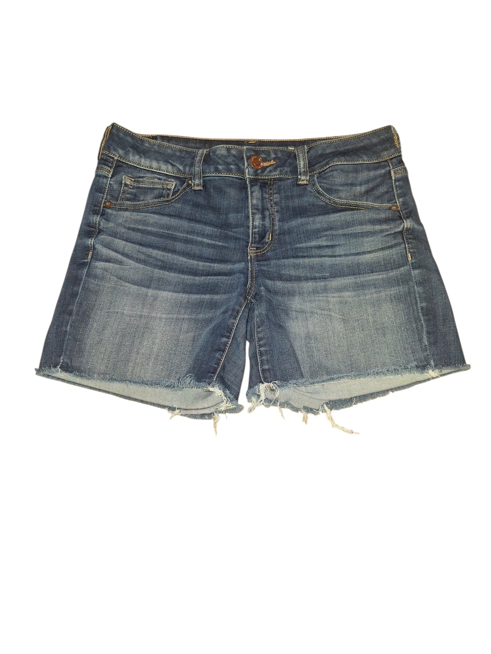 American Eagle Outfitters Distressed Blue Denim Cutoff Shorts
